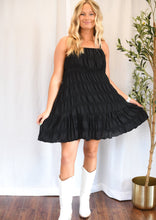 Load image into Gallery viewer, Gia Black Flowy Dress

