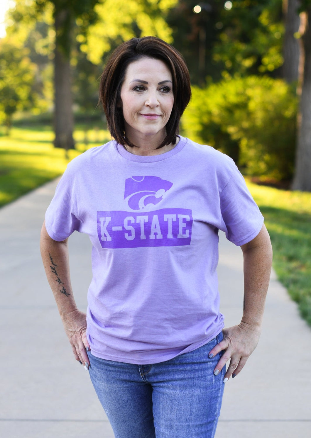 K-State Purple & Lavender Tee