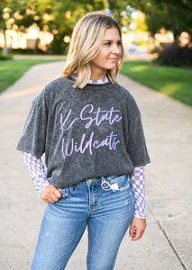 K-State Mineral Wash Wildcats Oversized Tee