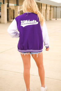 K-State Retro Bomber Jacket