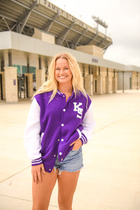 K-State Retro Bomber Jacket