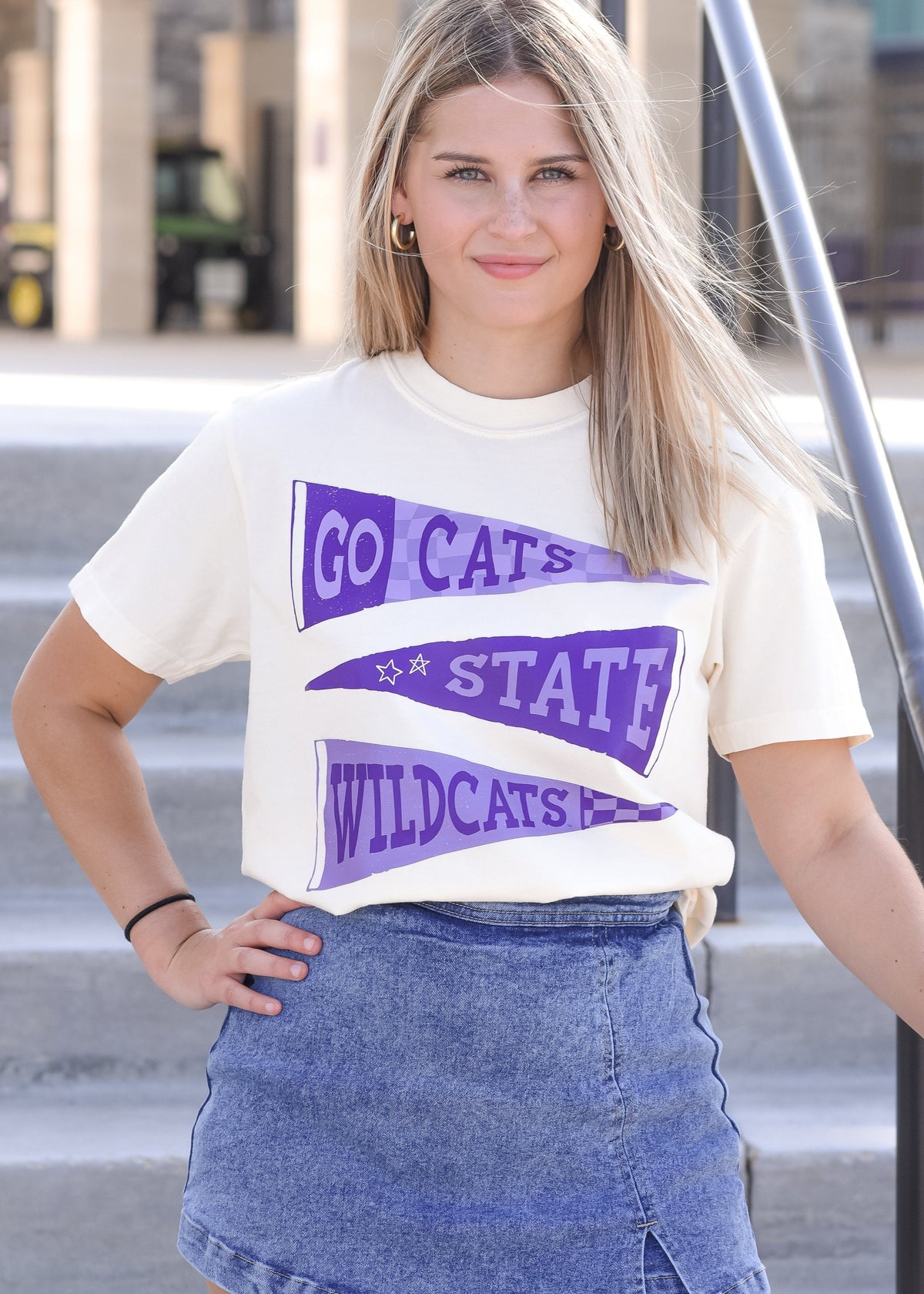 K-14: K-State Go Cats Flag Tee and Crew
