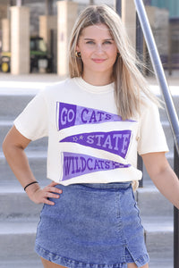 K-State Go Cats Flag Tee