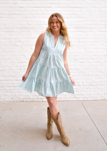 Striped Cotton Pocket Dress