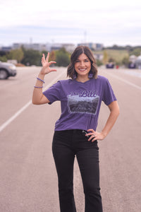 'The Bill' Vintage K-State Tee- Purple