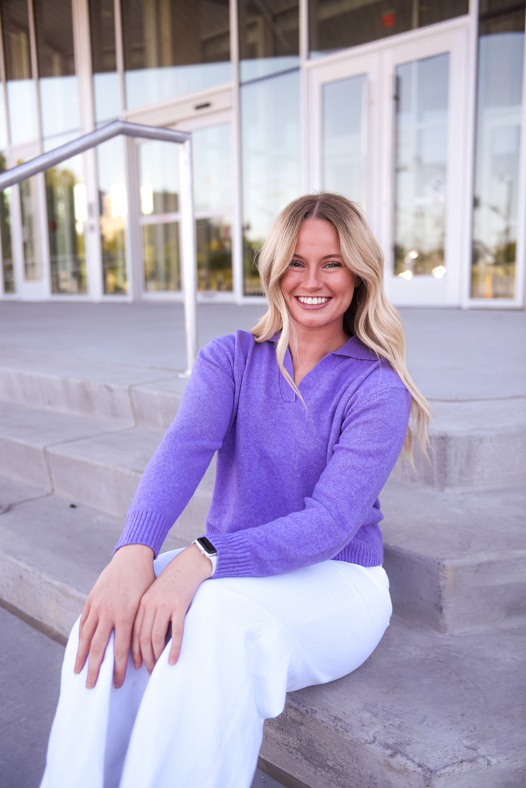 Collared Sweater Lavender