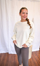 Load image into Gallery viewer, Ivory Long Sleeve Sweatshirt Dress
