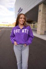 Load image into Gallery viewer, K-State Wildcats Purple 1/4 Zip Pullover
