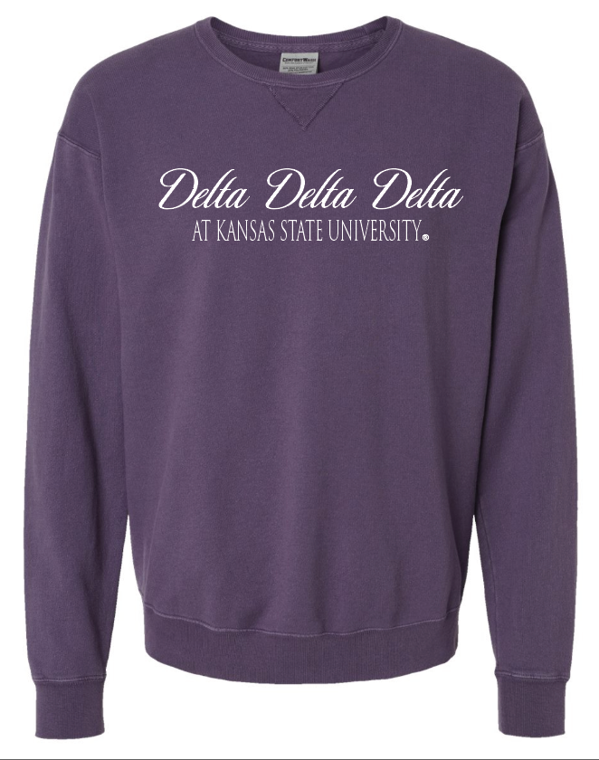 G-6: K-State Purple Sorority Crew - Customizable