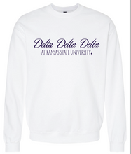 Load image into Gallery viewer, G-5: K-State White Sorority Crew - Customizable
