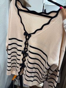 Bow Davi & Dani Stripe Top