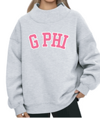 G-10: Block Mock Neck Greek Sweatshirt - Customizable