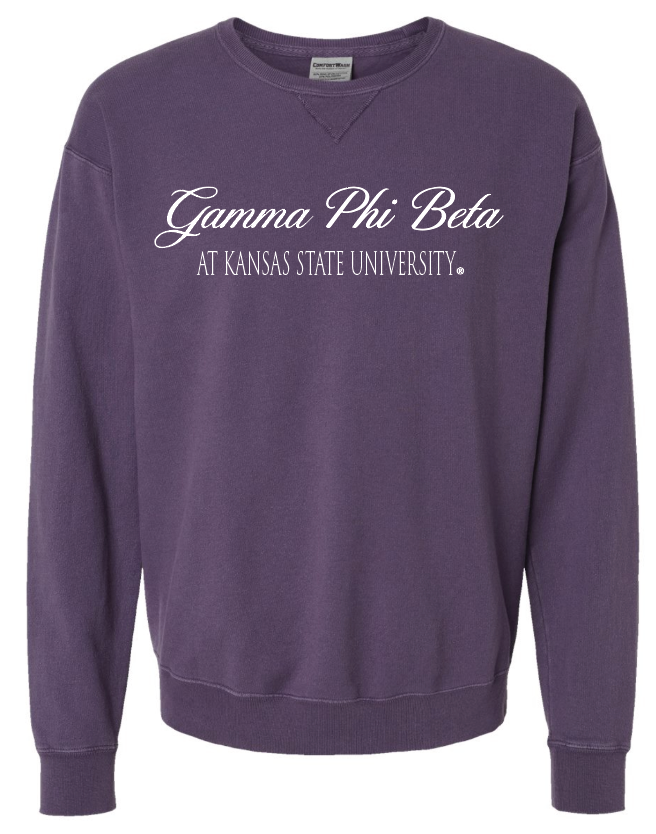G-6: K-State Purple Sorority Crew - Customizable