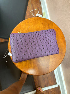 Purple Textured Clutch