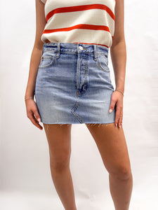 Mid Waist Mini Skirt