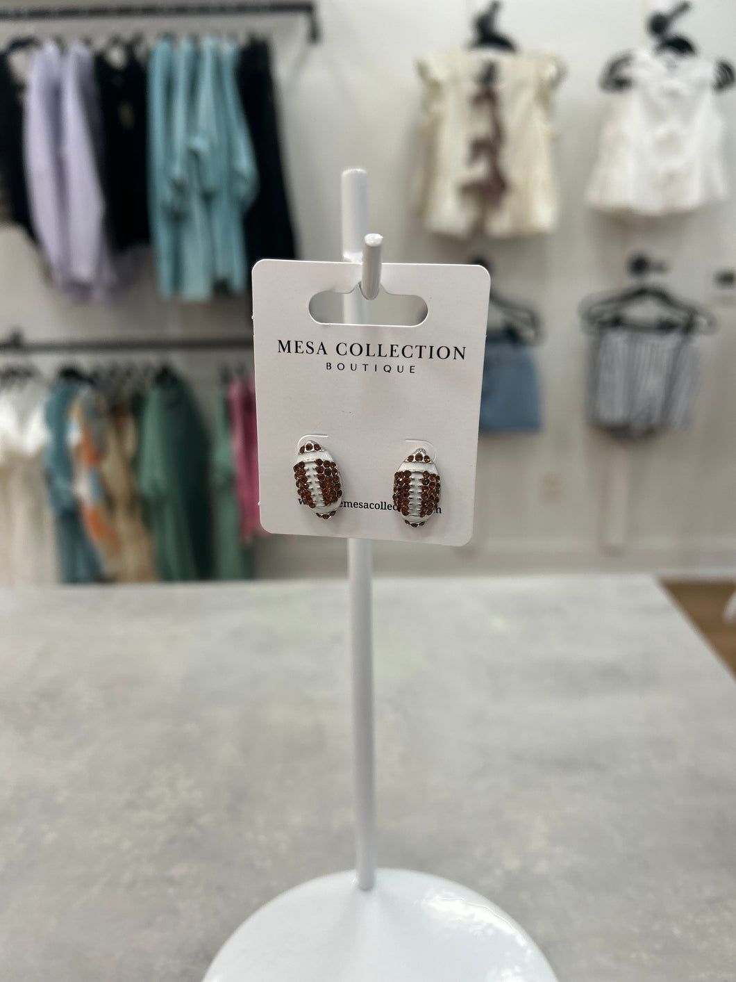 Football Bling Earring