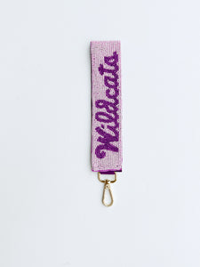 Wildcats Beaded Keychain/Purse Chain