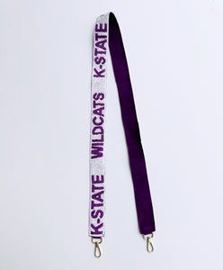 K-State Wildcats Sequin Purse Strap