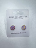 Lavender Football Studs
