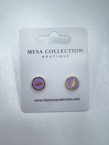 Lavender Football Studs