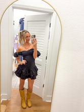 Load image into Gallery viewer, Black Layered Mini Dress
