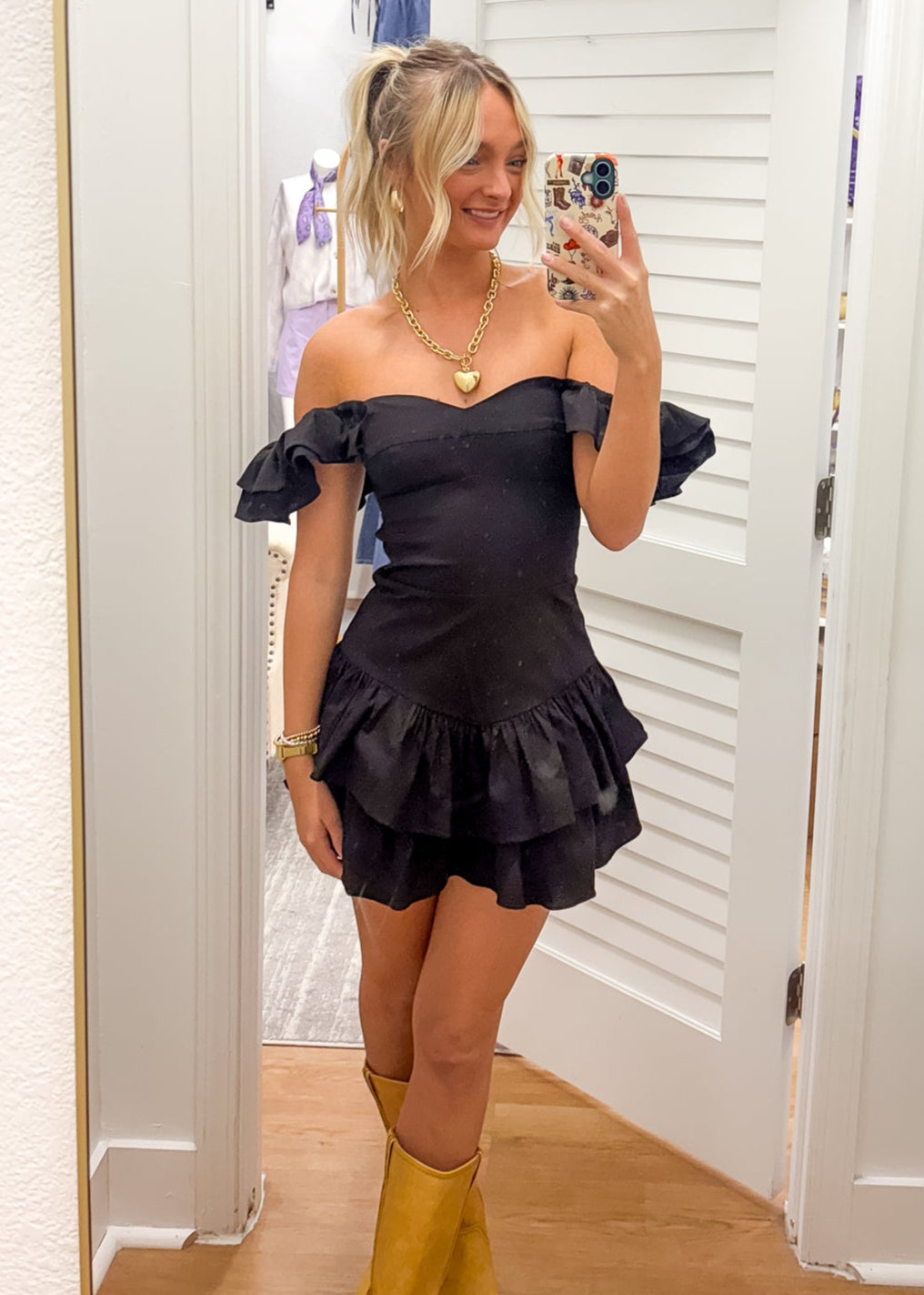 Black Layered Mini Dress