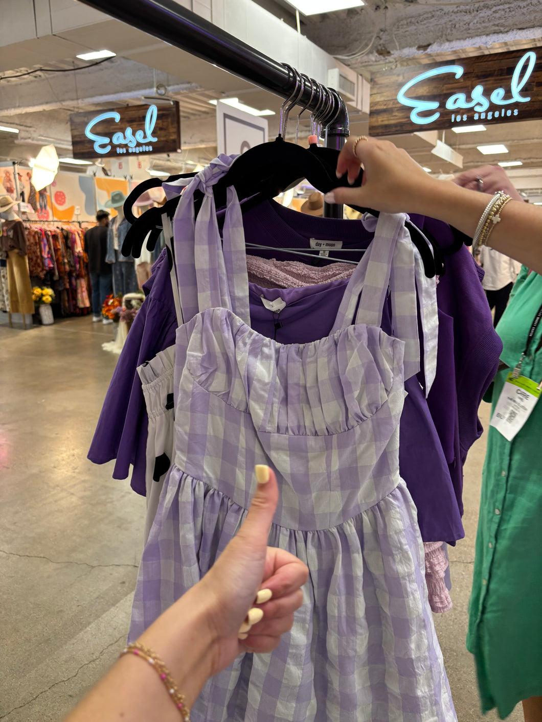 Smocked Lavender Babydoll Dress