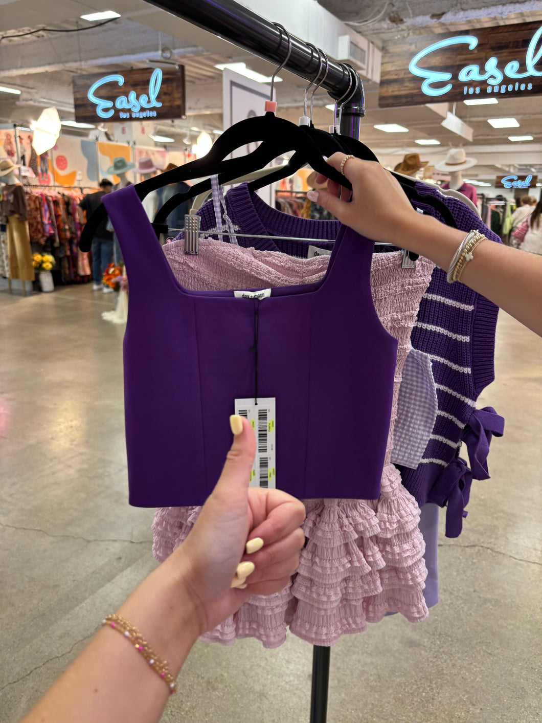 Purple Thick Strap Tank