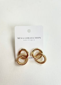 Double Gold Classic Hoops