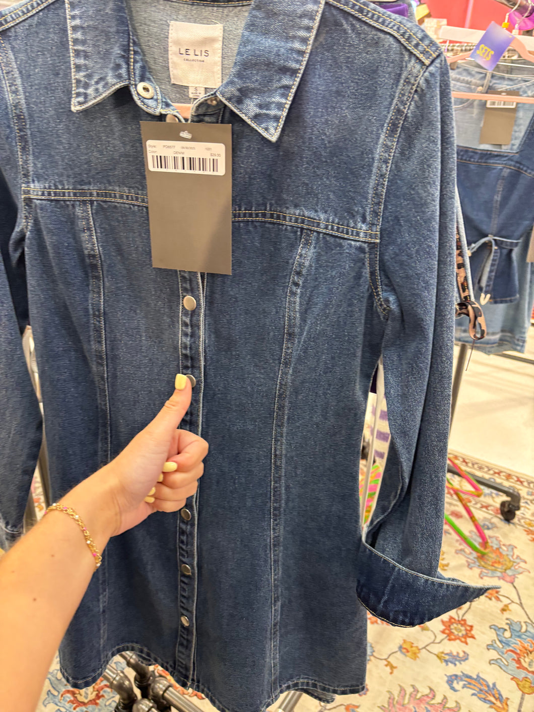 Denim Long Sleeve Dress