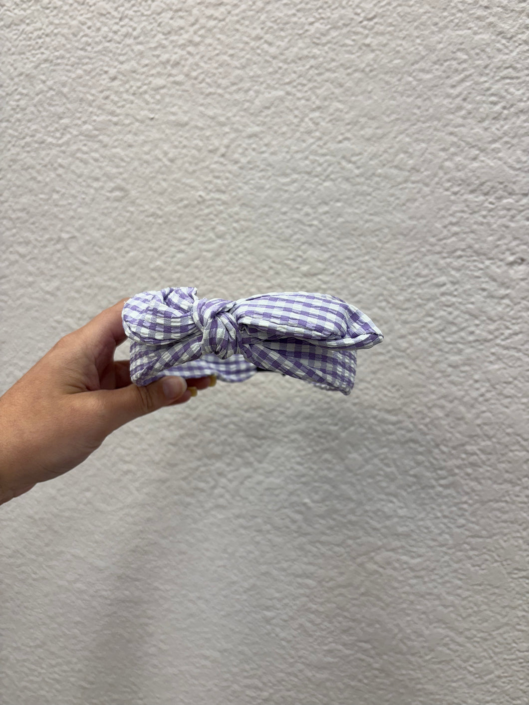 Gingham Bow Headband