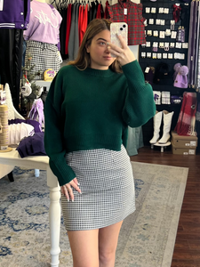 Houndstooth Pleated Skort