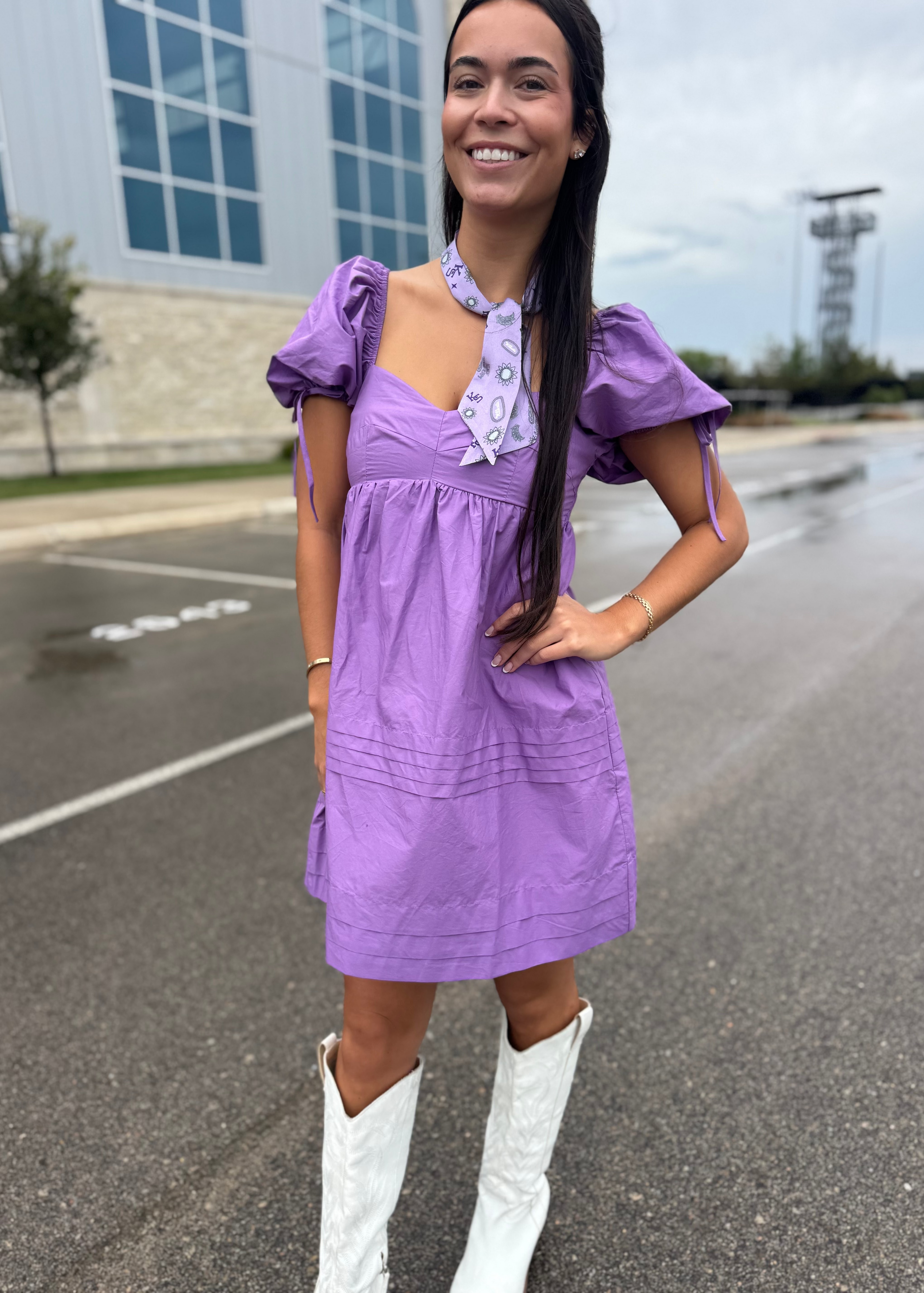 Puff Sleeve Babydoll Dress