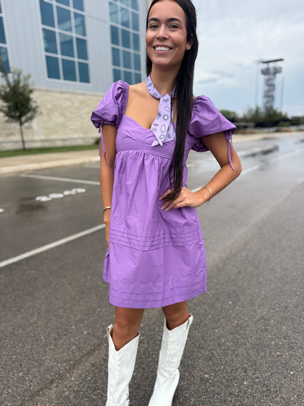 Puff Sleeve Babydoll Dress