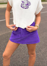 Load image into Gallery viewer, Corduroy Mid Waist Mini Skort
