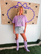 K-State Embroidered Box Tee