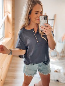 Ellie Slate Grey Top