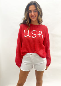 USA Rope Crochet Top