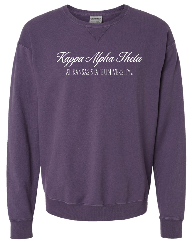 G-6: K-State Purple Sorority Crew - Customizable