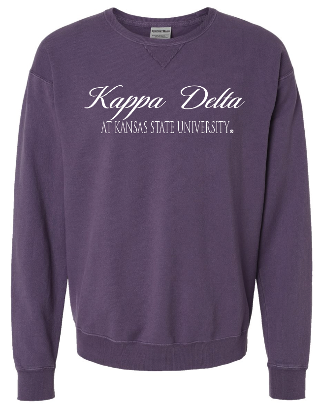 G-6: K-State Purple Sorority Crew - Customizable