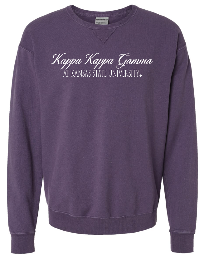 G-6: K-State Purple Sorority Crew - Customizable