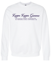 Load image into Gallery viewer, G-5: K-State White Sorority Crew - Customizable
