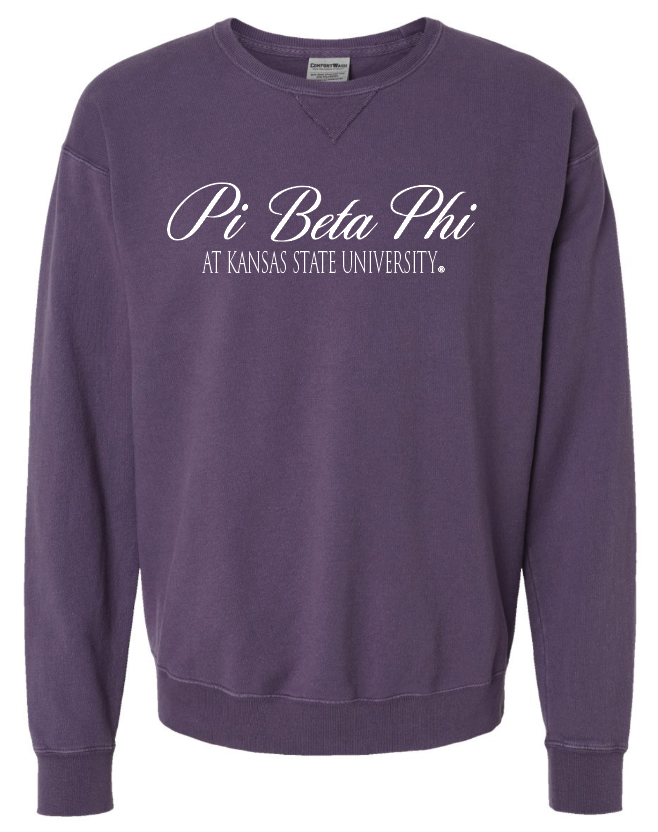 G-6: K-State Purple Sorority Crew - Customizable