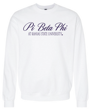 Load image into Gallery viewer, G-5: K-State White Sorority Crew - Customizable
