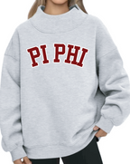 G-10: Block Mock Neck Greek Sweatshirt - Customizable