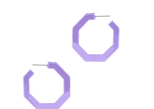 Lavender Color Coated Metal Hexagon 2