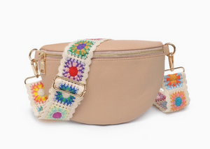 Belt Bag with Crochet Strap
