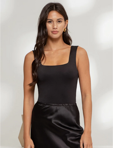 Reversible Square Neck Knit Tank