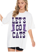 Load image into Gallery viewer, Let&#39;s Go Cats T-Shirt Dress
