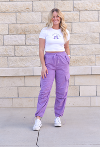 Purple Cargo Pants